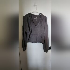 SO Charcoal Women's Cropped Hoodie